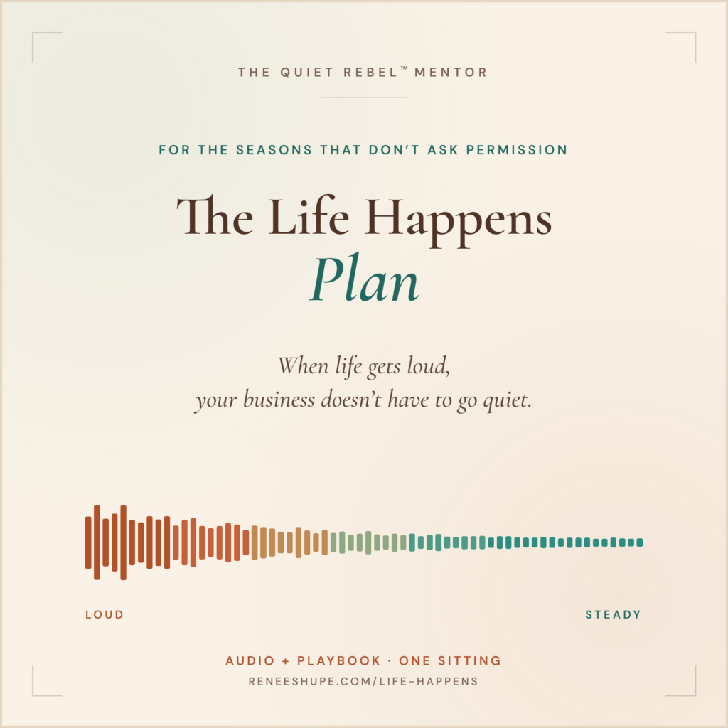 The Life Happens Plan, audio and playbook, one sitting