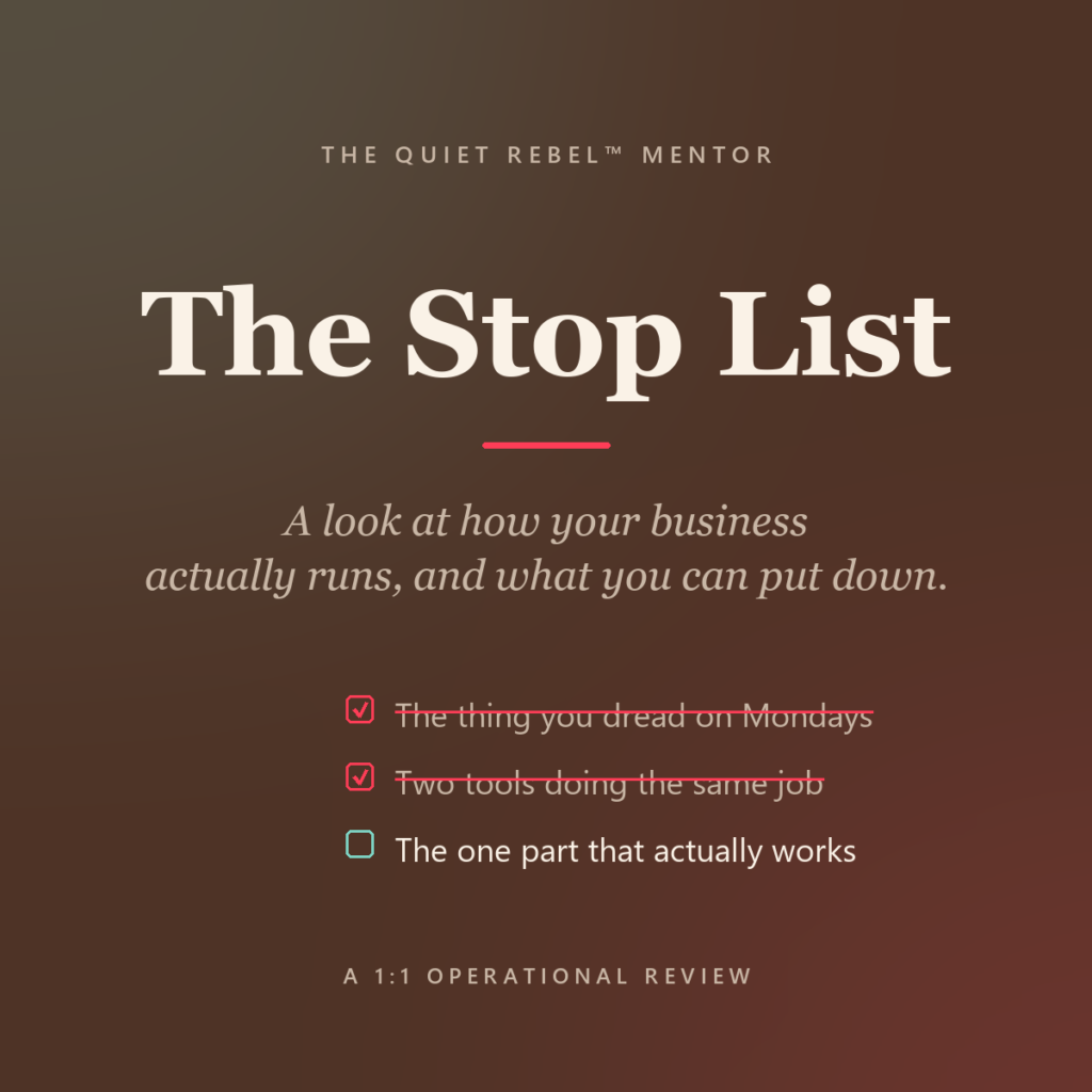 the stop list product